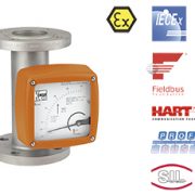 PTFE-vuorattu metalliputkirotametri